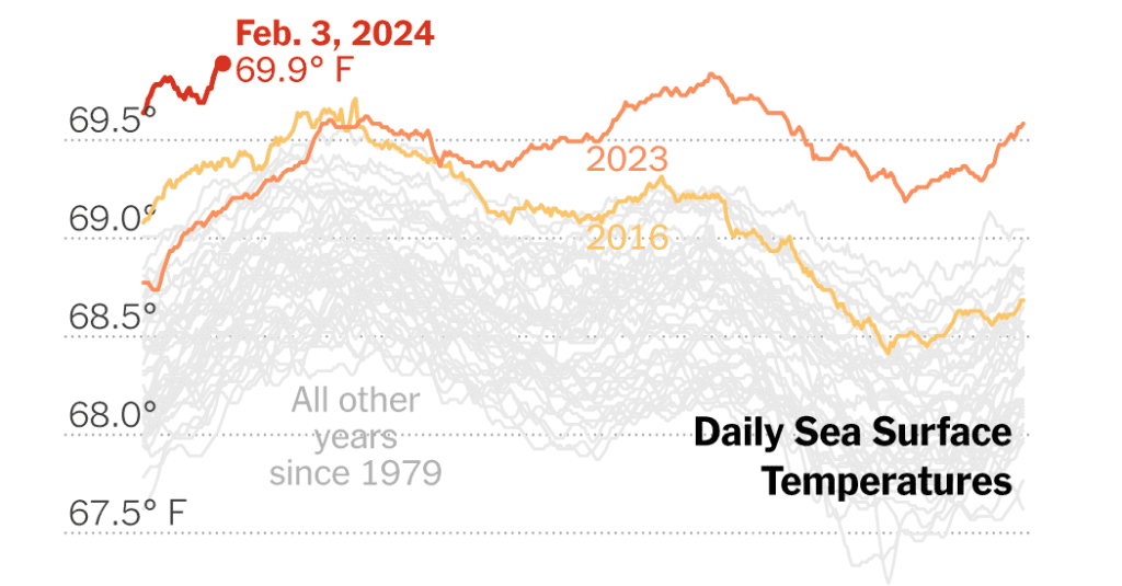 January Temperatures Set Record Highs On Land And Sea