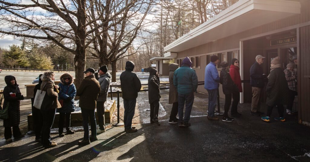 In Frigid Early Spring, Lining Up For Rite Of Summer