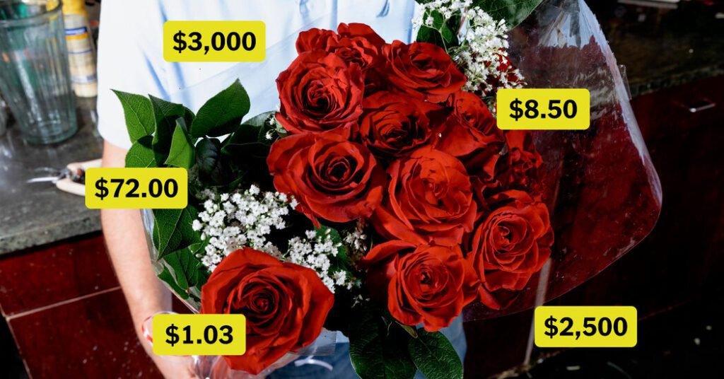 Here's Why This Bouquet Of Red Roses Costs $72 In